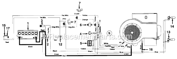 MTD 135M679G382 (1995) Lawn Tractor Page C Diagram