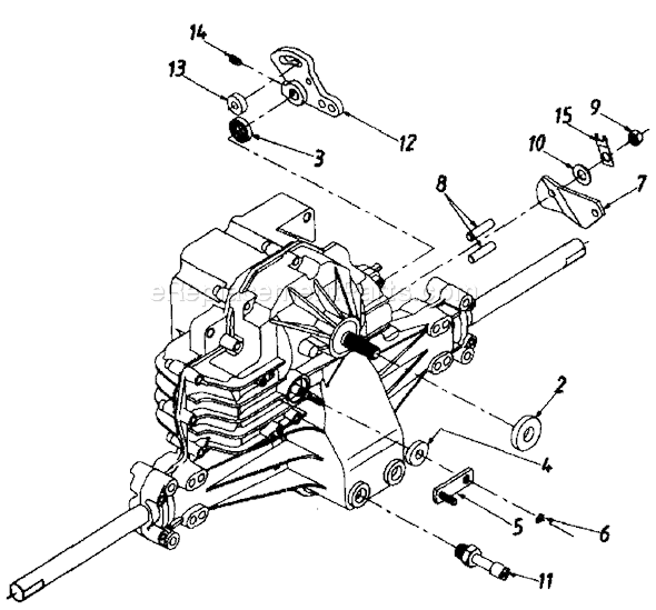 MTD 135V694H401 (1995) Lawn Tractor Transmission Complete Diagram