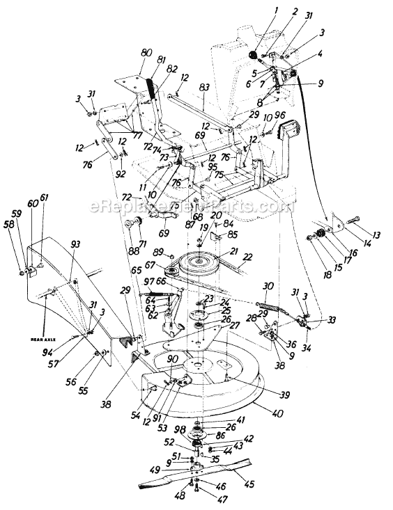 MTD 136-528-720 (1986) Lawn Tractor Page H Diagram