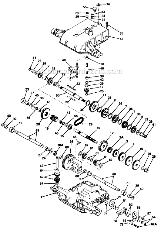 MTD 136-624-000 (1986) Lawn Tractor Page E Diagram