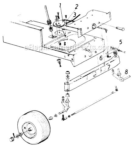 MTD 136-627-118 (1986) Lawn Tractor Page I Diagram