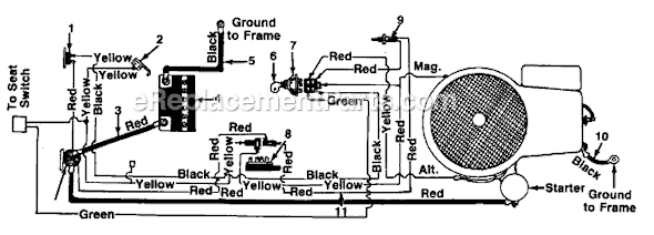 MTD 136-628-000 (1986) Lawn Tractor Page D Diagram