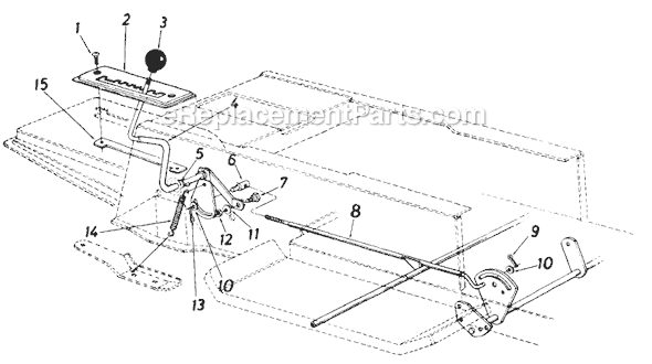 MTD 136-654-121 (1986) Lawn Tractor Page H Diagram