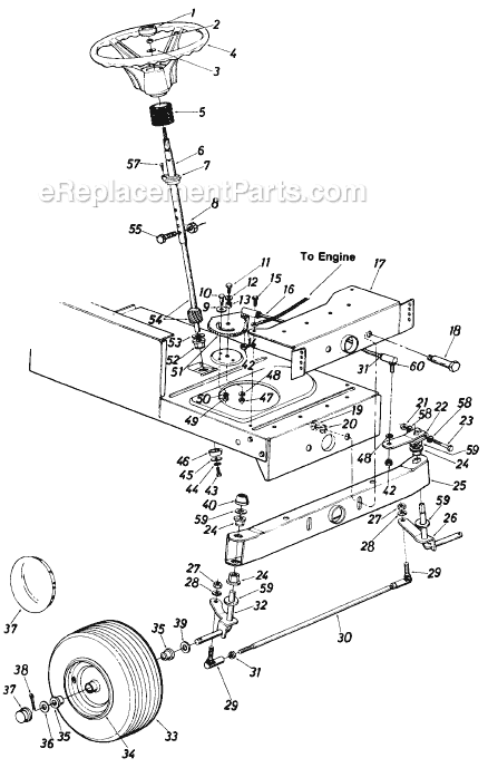 MTD 136-700-000 (1986) Lawn Tractor Page G Diagram