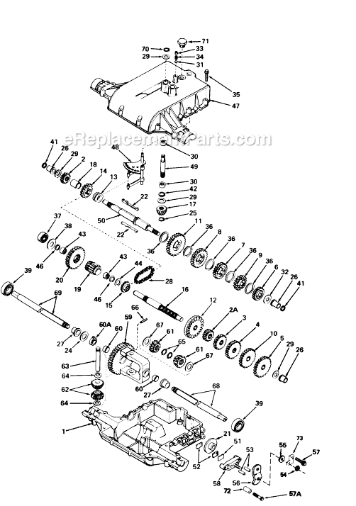 MTD 136-744-709 (1986) Lawn Tractor Page F Diagram