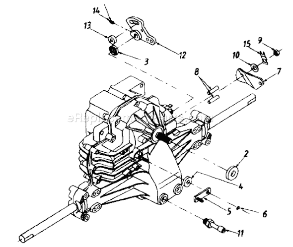 MTD 1362694G401 (1996) Lawn Tractor Transmission Complete Diagram