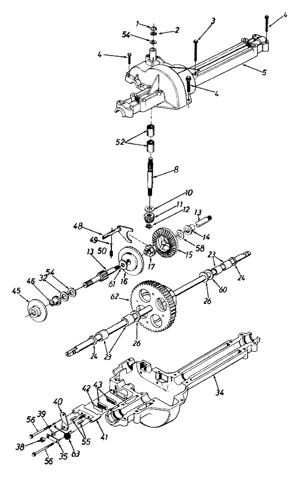 MTD 136H450E754 (1996) Lawn Tractor Page E Diagram