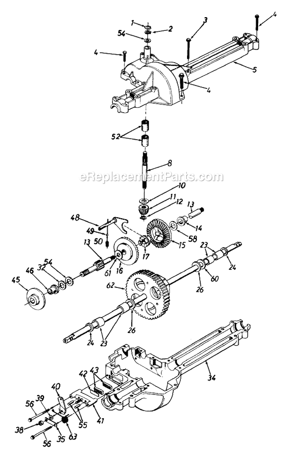 MTD 136HE451F062 (90709) (1996) Lawn Tractor Page E Diagram