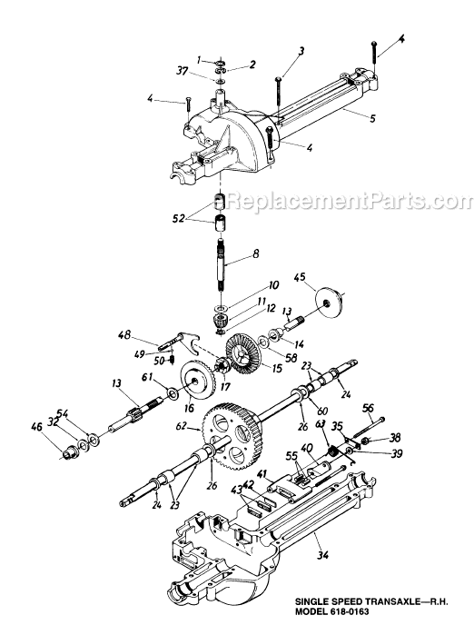 MTD 136L660F062 (95178) (1996) Lawn Tractor Page K Diagram