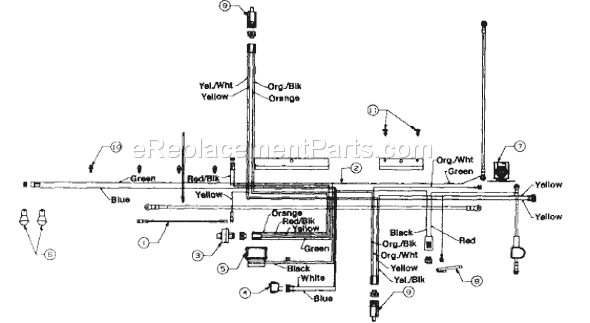 MTD 136L670F733 (7021223) (1996) Lawn Tractor Page D Diagram