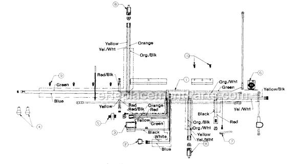 MTD 136M660G062 (1996) Lawn Tractor Page D Diagram