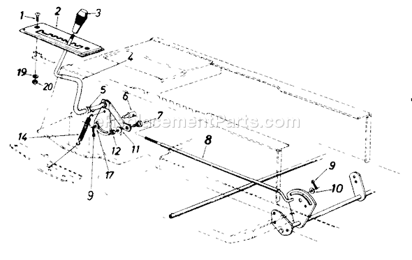 MTD 136M675G023 (1996) Lawn Tractor Page I Diagram