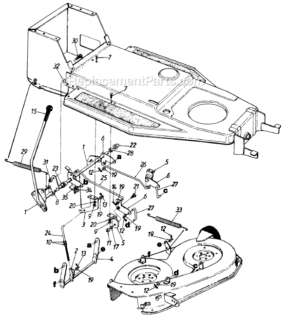 MTD 137-332-000 (1987) Lawn Tractor Page F Diagram