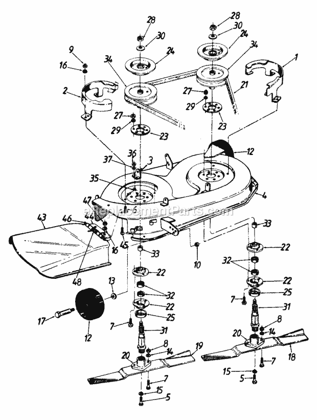 MTD 137-332-009 (1987) Lawn Tractor Page F Diagram