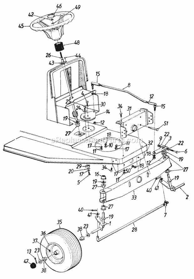 MTD 137-332-372 Lawn Tractor Page C Diagram