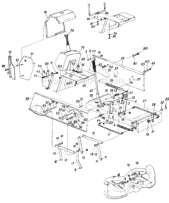 MTD 137-572-372 (1987) Lawn Tractor Page D Diagram