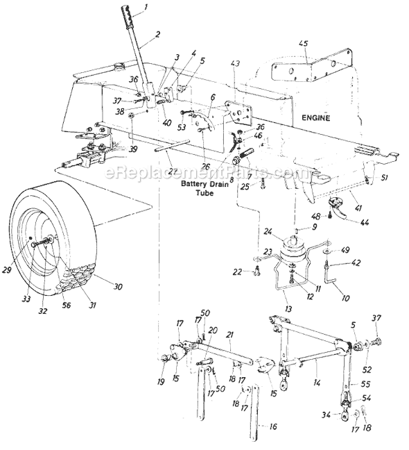 MTD 137-722-000 (1987) Lawn Tractor Page E Diagram