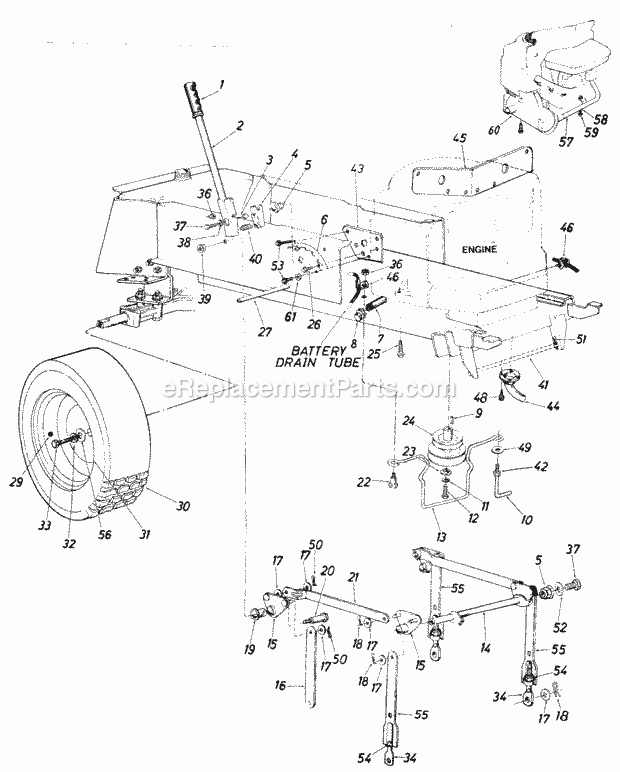 MTD 138-748-000 (1988) Lawn Tractor Page E Diagram