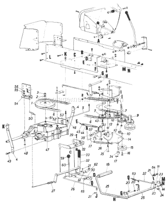 MTD 138-753-033 (72771) (1988) Lawn Tractor Page C Diagram