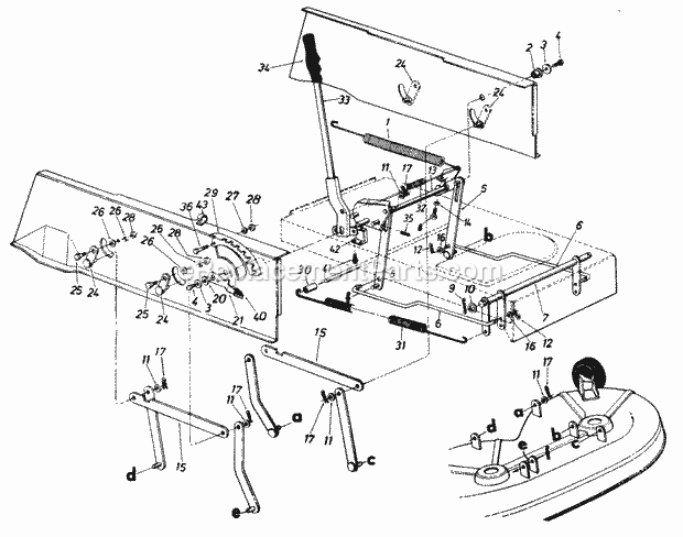 MTD 139-652-169 Lawn Tractor Page F Diagram