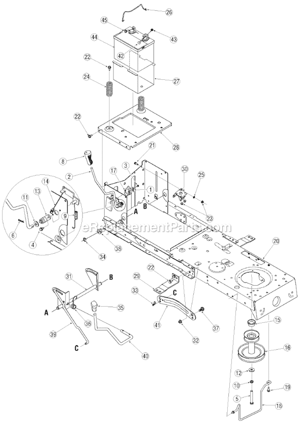 Yard Machines 13A3761G700 (2005) Lawn Tractor Page F Diagram