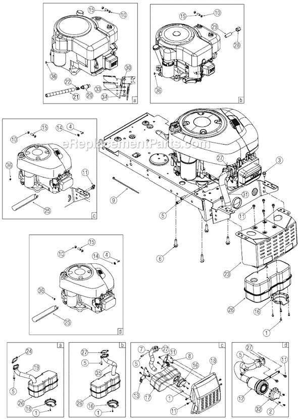 MTD 13A3762F700 Lawn Tractor Page C Diagram