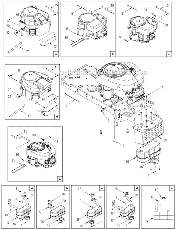 MTD 13A3791G304 Lawn Tractor Page C Diagram