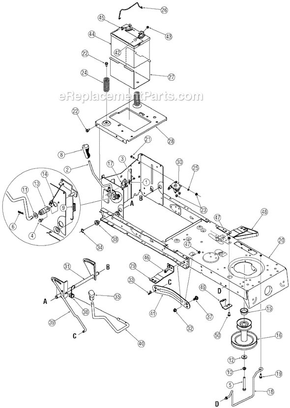 MTD 13A3791G720 Lawn Tractor Page F Diagram