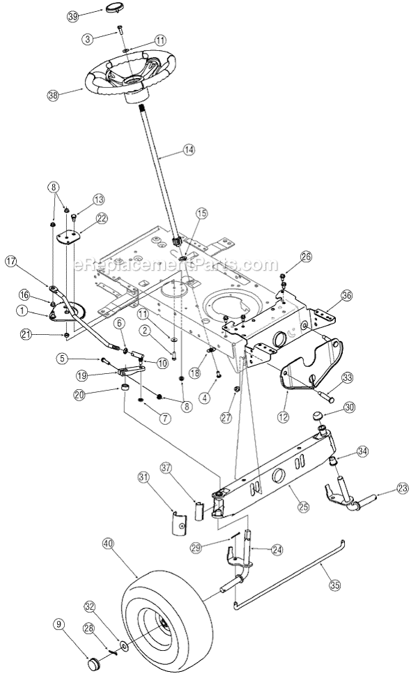 MTD 13A3791G304 Lawn Tractor Page G Diagram