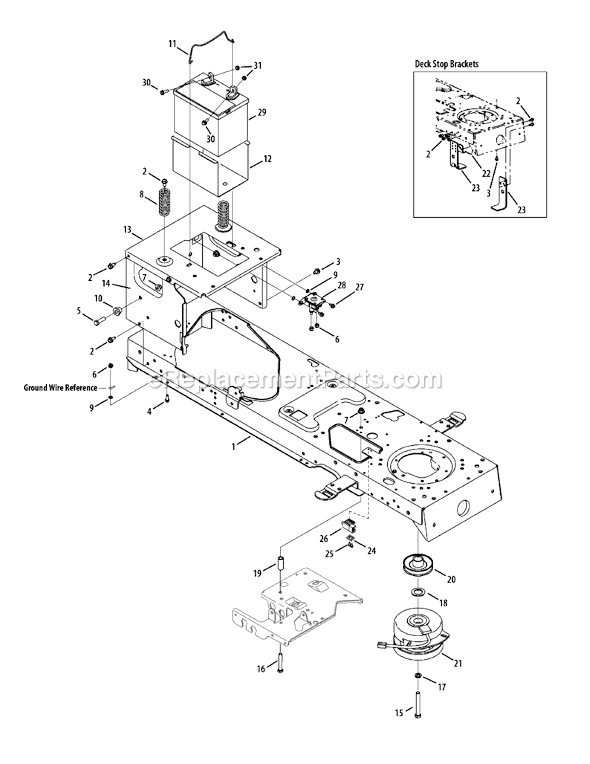 MTD 13AA625P004 (2009) Lawn Tractor Page D Diagram