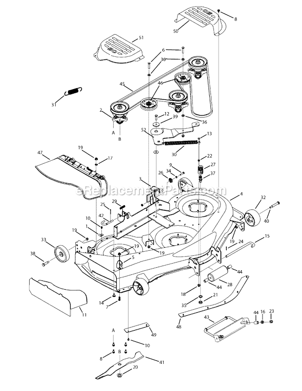 MTD 13AA625P004 (2009) Lawn Tractor Page G Diagram