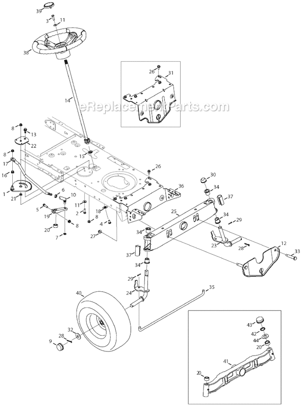 MTD 13AC762F029 Lawn Tractor Page H Diagram