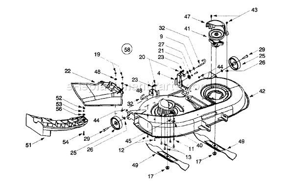 Yard Man 13AD604G401 (1999) Lawn Tractor Page B Diagram