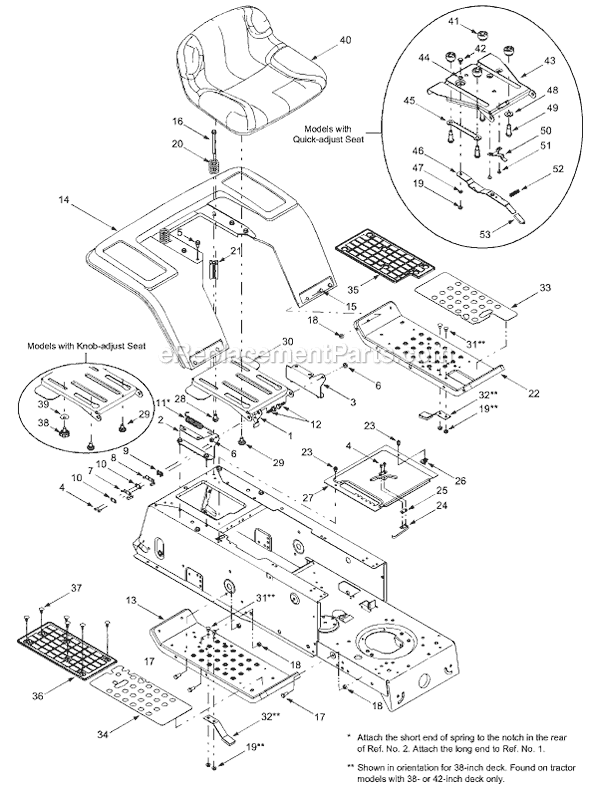 MTD 13AD688G304 Lawn Tractor Page G Diagram