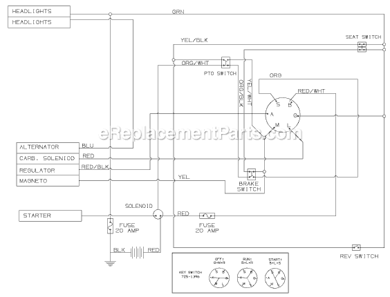 MTD 13AG688H301 Lawn Tractor Page K Diagram