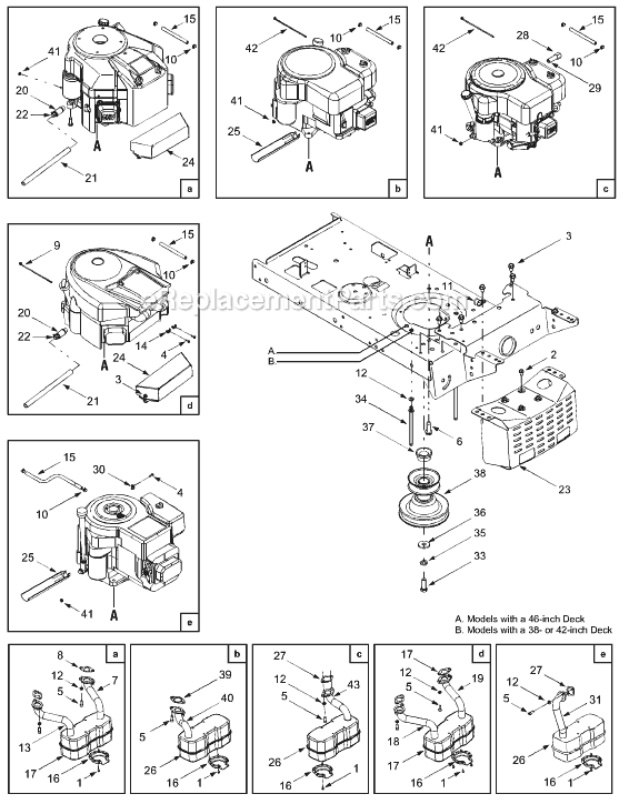 MTD 13AG688H301 Lawn Tractor Page D Diagram