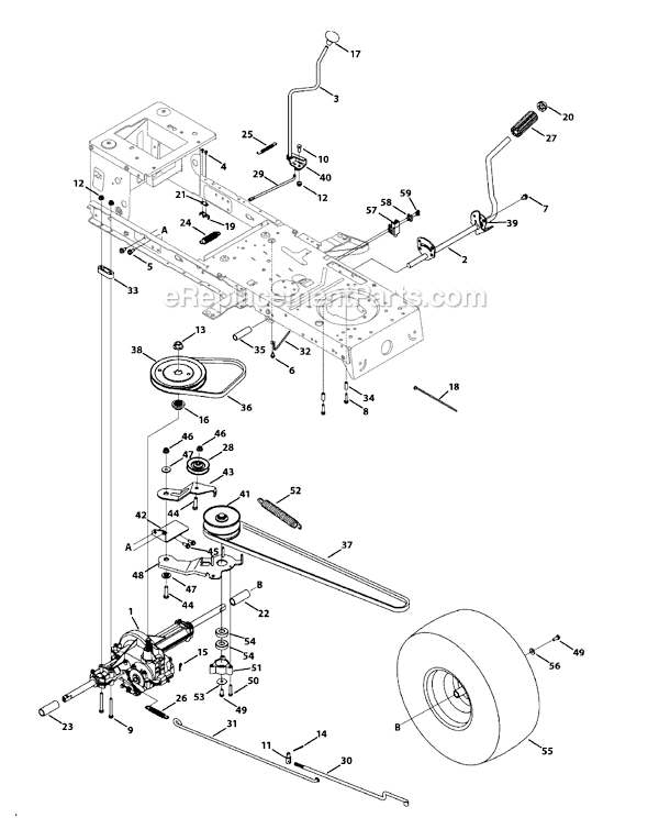 MTD 13AJ771G371 (2009) Lawn Tractor Page I Diagram
