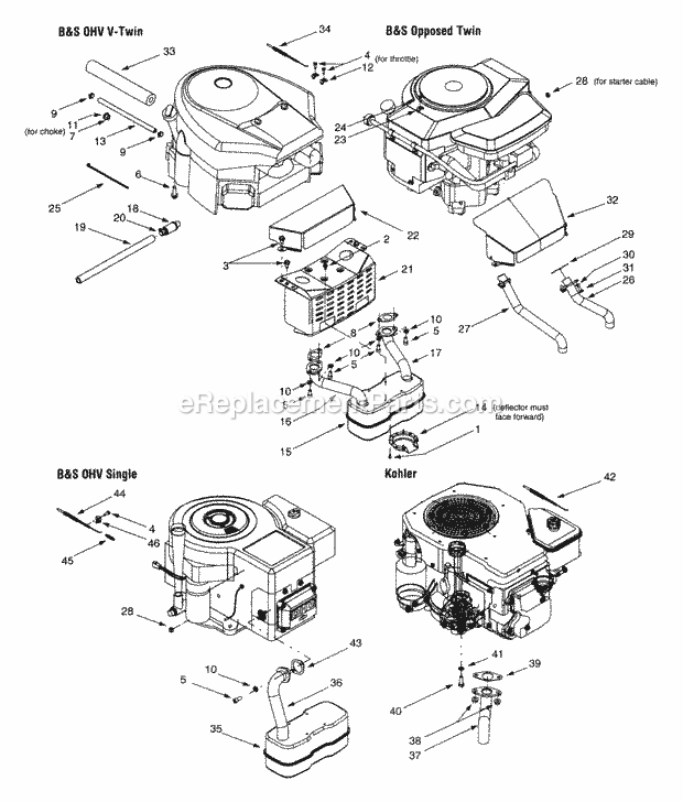 MTD 13AK608G013 (2001) Lawn Tractor Engine_Accessories Diagram