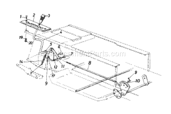 MTD 13AM673G033 (2000) Lawn Tractor Page J Diagram