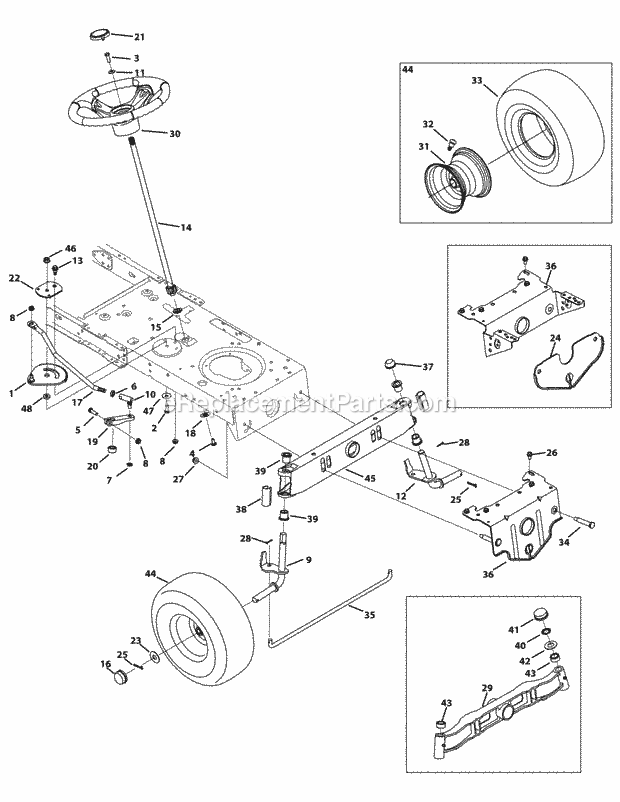 Yard Machines 13AM775S000 (2014) Lawn Tractor Page C Diagram