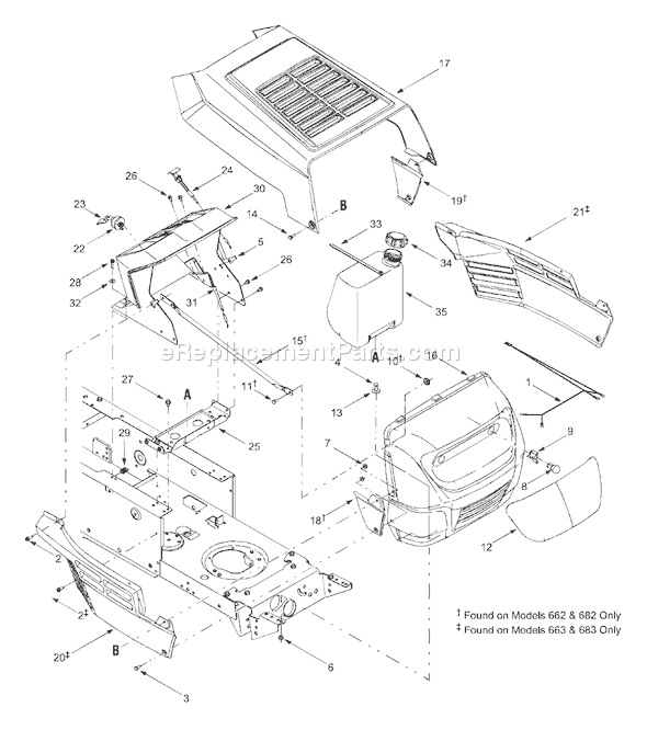 Bolens 13AN683G163 (2003) Lawn Tractor Page F Diagram