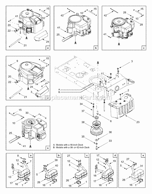 MTD 13AN690G352 (2003) Lawn Tractor Engine_Accessories Diagram