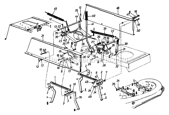 MTD 13AN695G121 (1998) Lawn Tractor Page B Diagram
