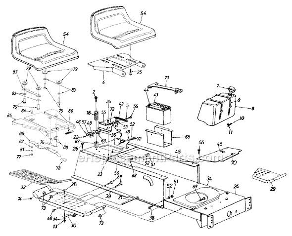MTD 13AN695G206 (1998) Lawn Tractor Page G Diagram