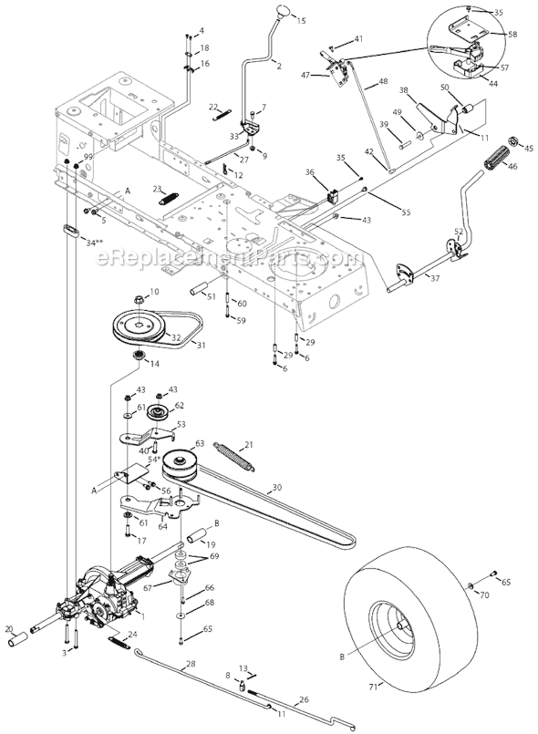 MTD 13AN772G729 Lawn Tractor Page C Diagram