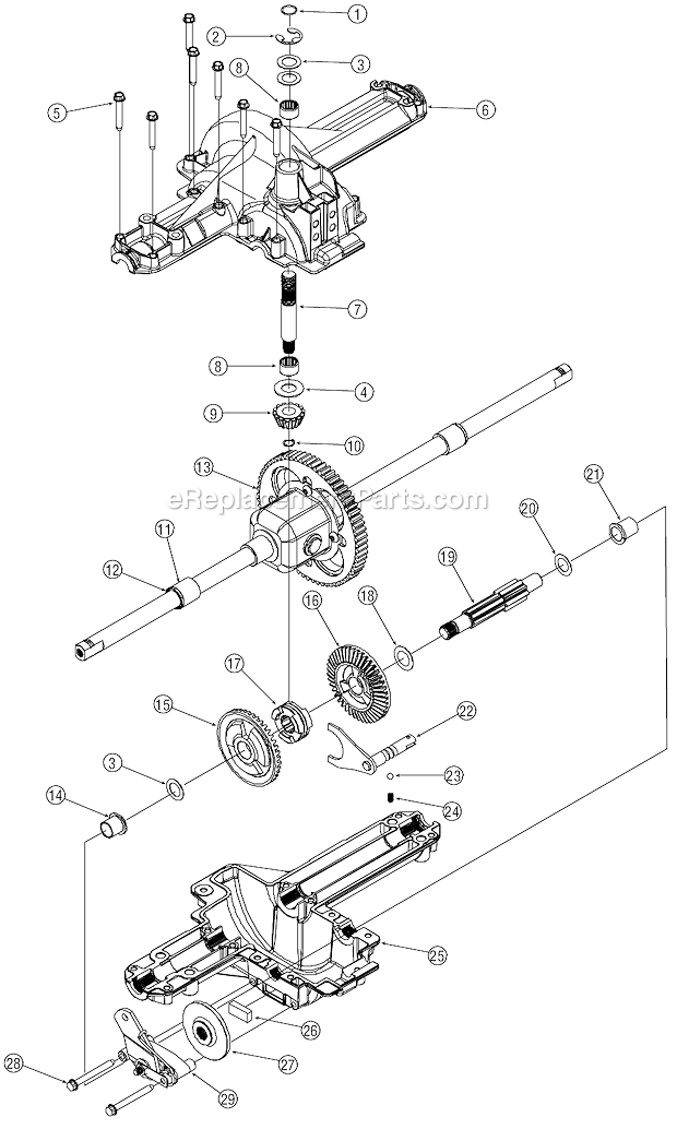 MTD 13AN779G766 (2005) Lawn Tractor Transmission Assembly Diagram