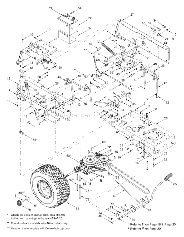 Bolens 13AO683G163 (2003) Lawn Tractor Page B Diagram