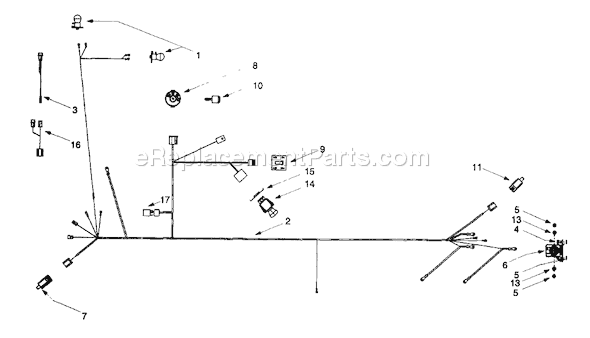 MTD 13AT604G401 (1999) Lawn Tractor Electrical Diagram