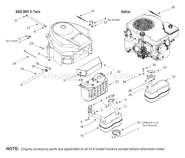 Yard Man 13AX614G701 (2004) Lawn Tractor Page D Diagram