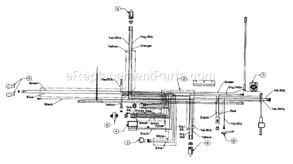 MTD 13BH660F033 (2001) Lawn Tractor Page G Diagram